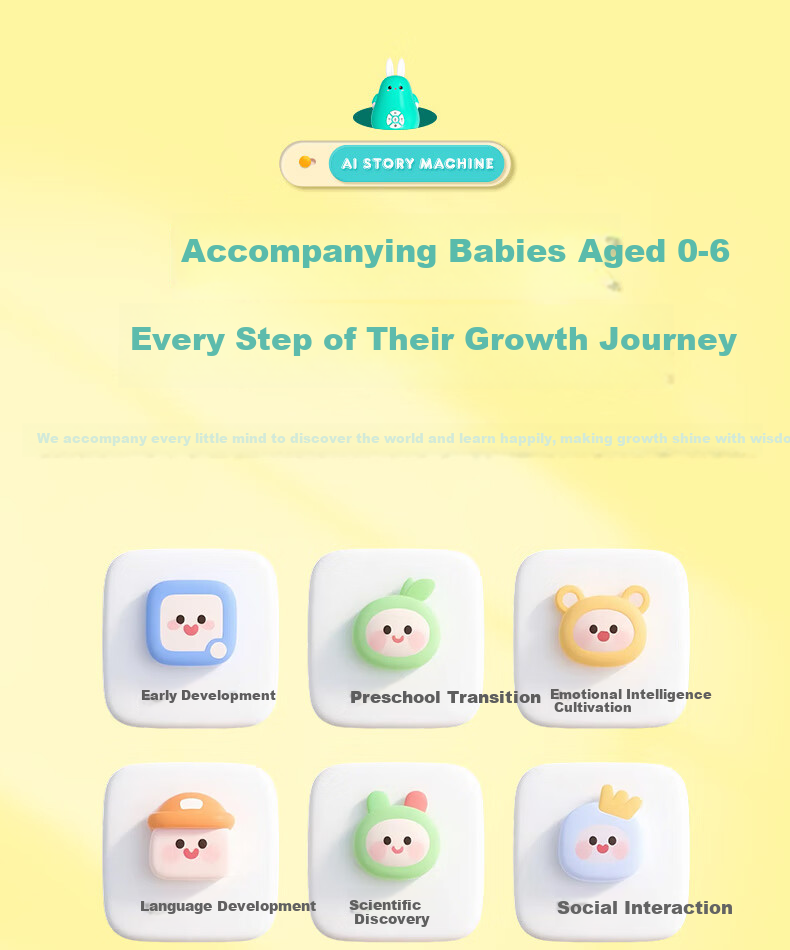 Wenquxing Story Machine AI Early Education Smart Rabbit Birthday Gift 0-6 Years Enlightenment Large Model Nursery Rhymes Stories Songs Wonderful Encyclopedia Smurfs Z2D 3