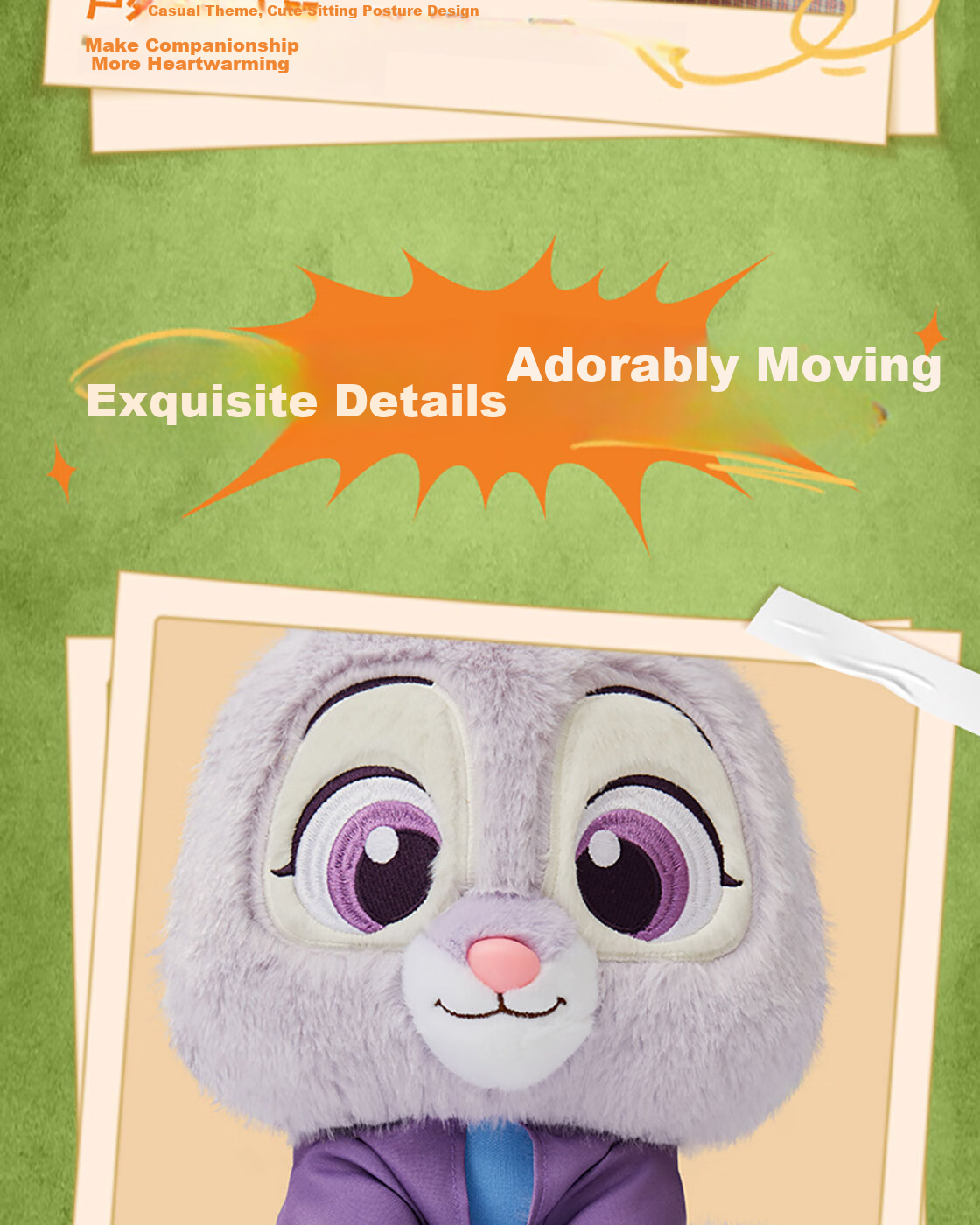 MINISO Disney Zootopia Nick No.10 Costume Sitting Plush Toy Birthday Gift 7