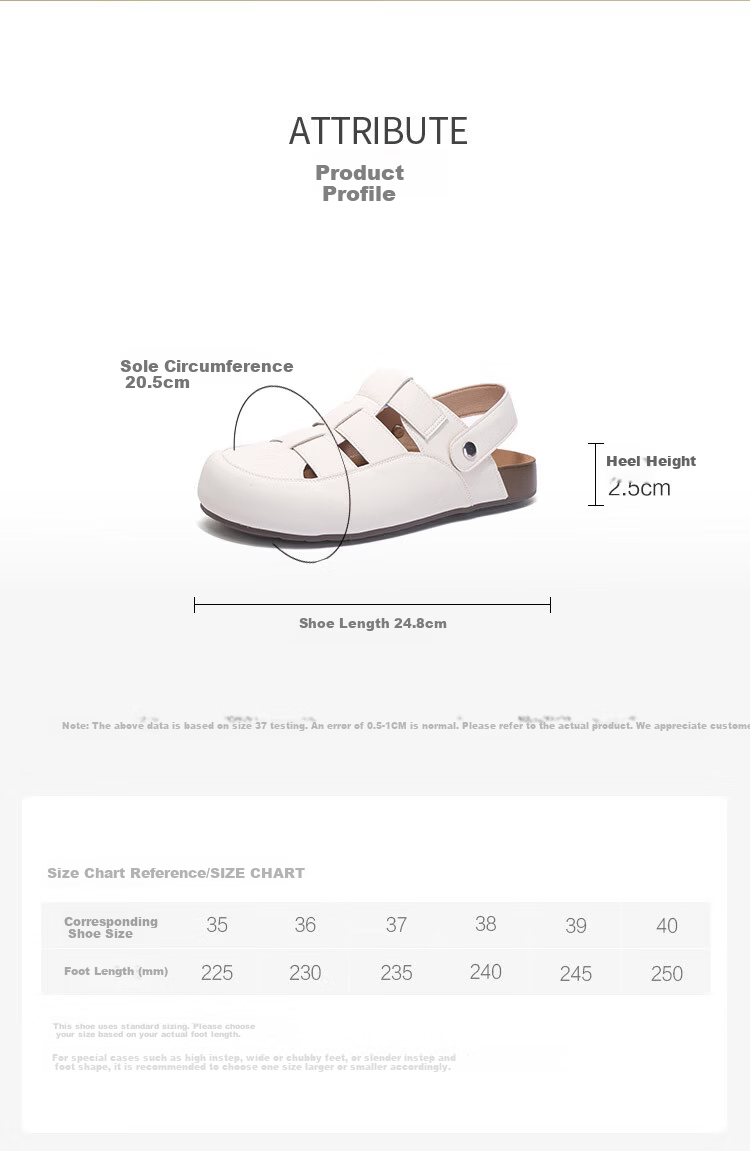 Mulinsen Women’s Rome Hollow Summer Sandals Dual-Wear Clogs Birkenstyle Sandals Beige 37 6
