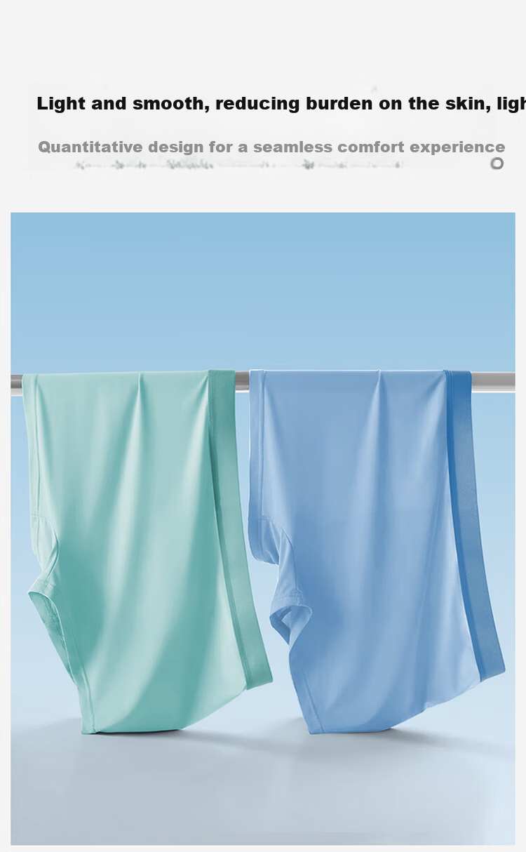 MiiOW Disposable Men's Seamless Boxer Briefs, Wash-Free, Single-Use, Sterilized, Travel, Business Trip, Outdoor, XL, 4-Pack 8