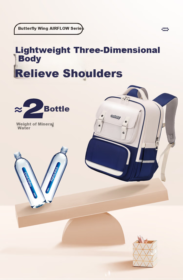 COOLBABY Schoolbag for Primary School Boys And Girls Grades 1-3 Children's Spine-Protecting, Load-Reducing, Pressure-Relieving Large Capacity Backpack 10