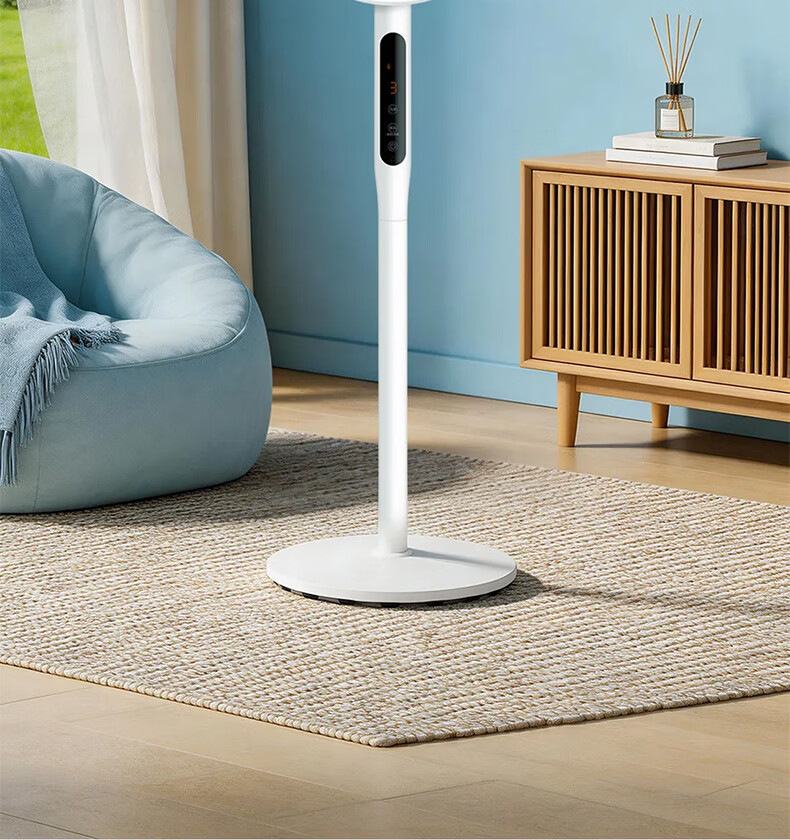 GREE Smart Voice Control Home Electric Fan Double-Layer 12-Blade Inverter Oscillating Fan Grade 1 Energy Efficiency Antibacterial Soft Breeze Standing Remote Control Low Noise Floor Fan 3