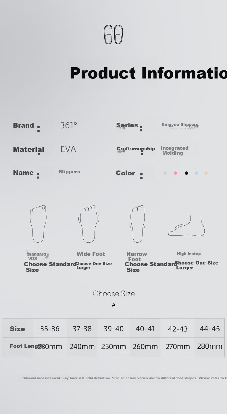 361° Xingyue Thick Sole Slippers Women Cushioned Arch Support Beach Sandals 2026 New Summer Breathable Cool Slippers for Women 11