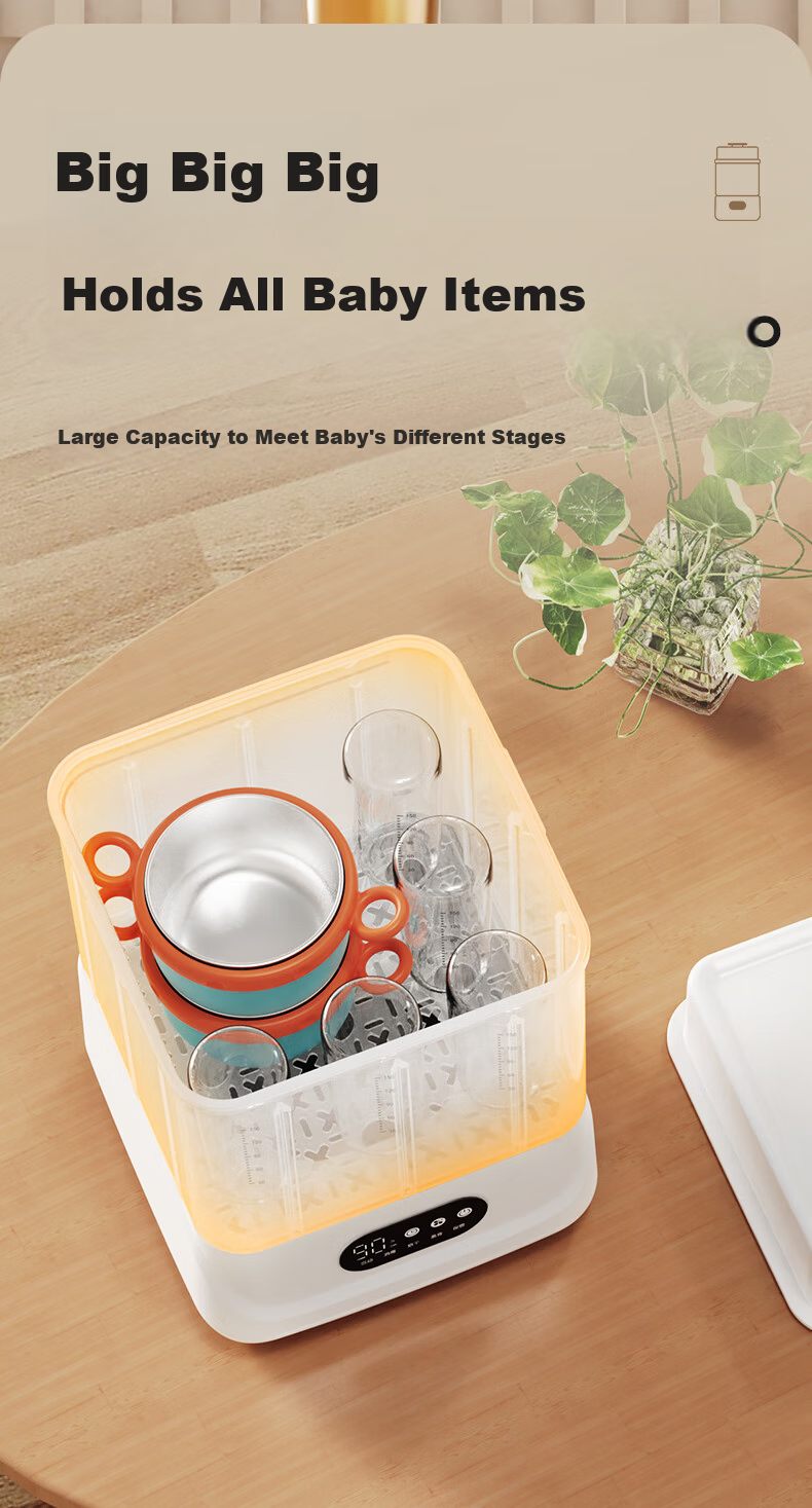 Canbo Baby Bottle Sterilizer with Drying, Baby Steam Sterilizer and Dryer All-in-One Machine 9