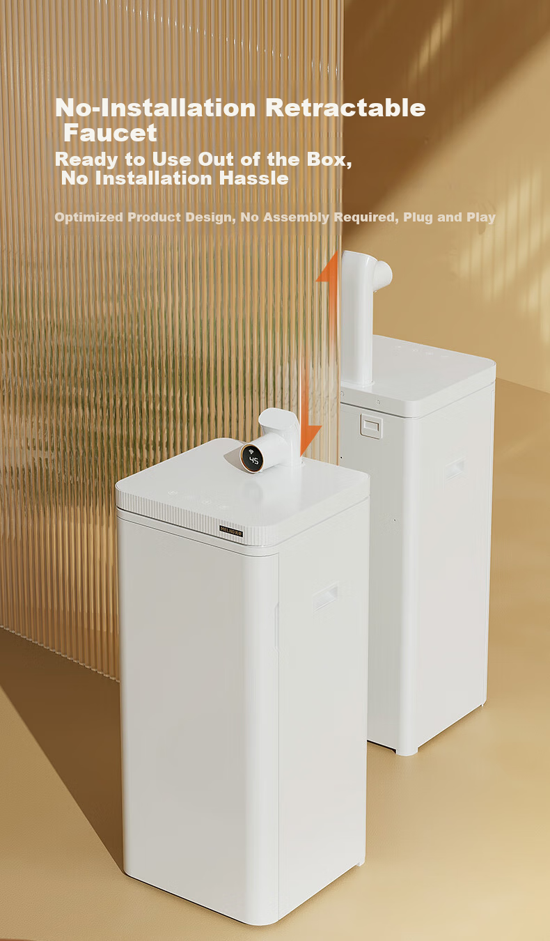 Meiling Rapid Heating Tea Bar Machine Home High-End Water Dispenser 3-Second Quick Heat Bottom-Loading Living Room Office Kettle Integrated MY-AJ15 Smart Elegant Swan White 8