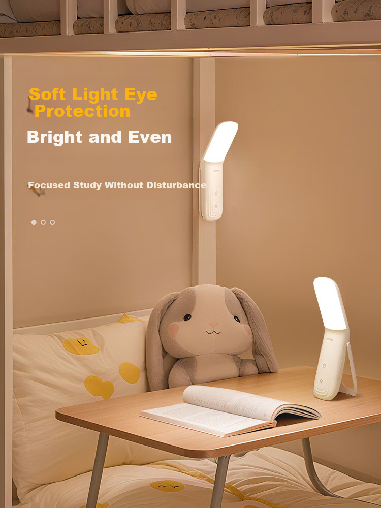 Kuhuo Smart Voice-Controlled Night Light Voice Bedside Lamp Reading Desk Lamp Eye Protection Wall Lamp Bedroom Sleep Rechargeable Wall-Mounted 10