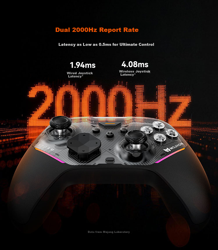 Mojiang Leifeng Dual Hall Wireless Game Controller, Xbox Phone Switch Bluetooth PC Steam Black Myth: Wukong Apex Dual Shadow Wonderland, The Legend of Zelda: Majora's Mask, Gray 5