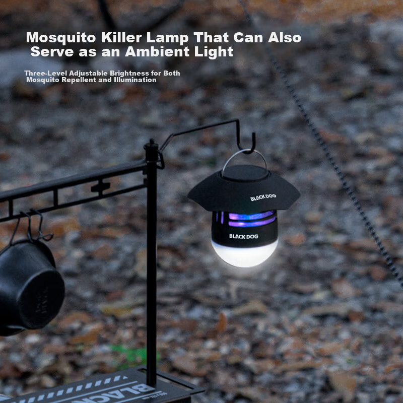 Black Dog Multifunctional Camping Lantern Outdoor Mosquito Repellent Lamp Outdoor Lighting Emergency Rechargeable Camping Light 3