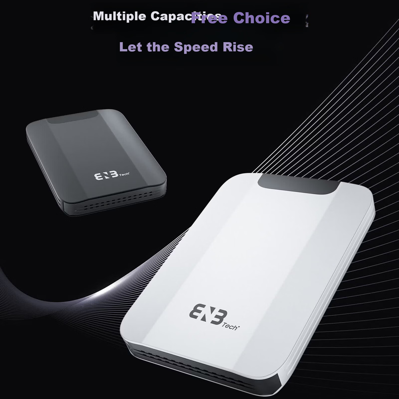 ENBTECH Mobile Solid State Drive 1TB Silver High Capacity Dual-use for Phone and Computer High-speed PSSD Expansion Plug and Play Fully Compatible TYPE-C/USB Interface External Gaming Hard Drive