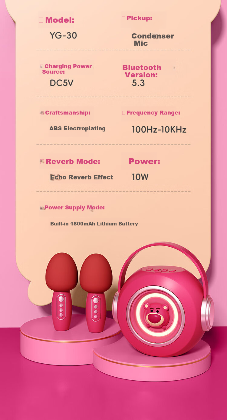 Coolfire 61 Children's Day Gift for Girls High-End Disney Microphone Singing Speaker KTV All-in-One 2026 New Karaoke Birthday Gift for Ages 6-12 Practical 28