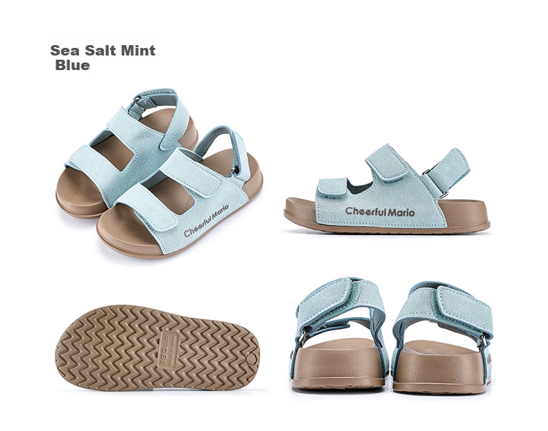 Cheerful Mario 2026 Summer New Girls' Sandals Kids Boys Soft Sole Breathable Outdoor Children Big Kids Beach Shoes 6
