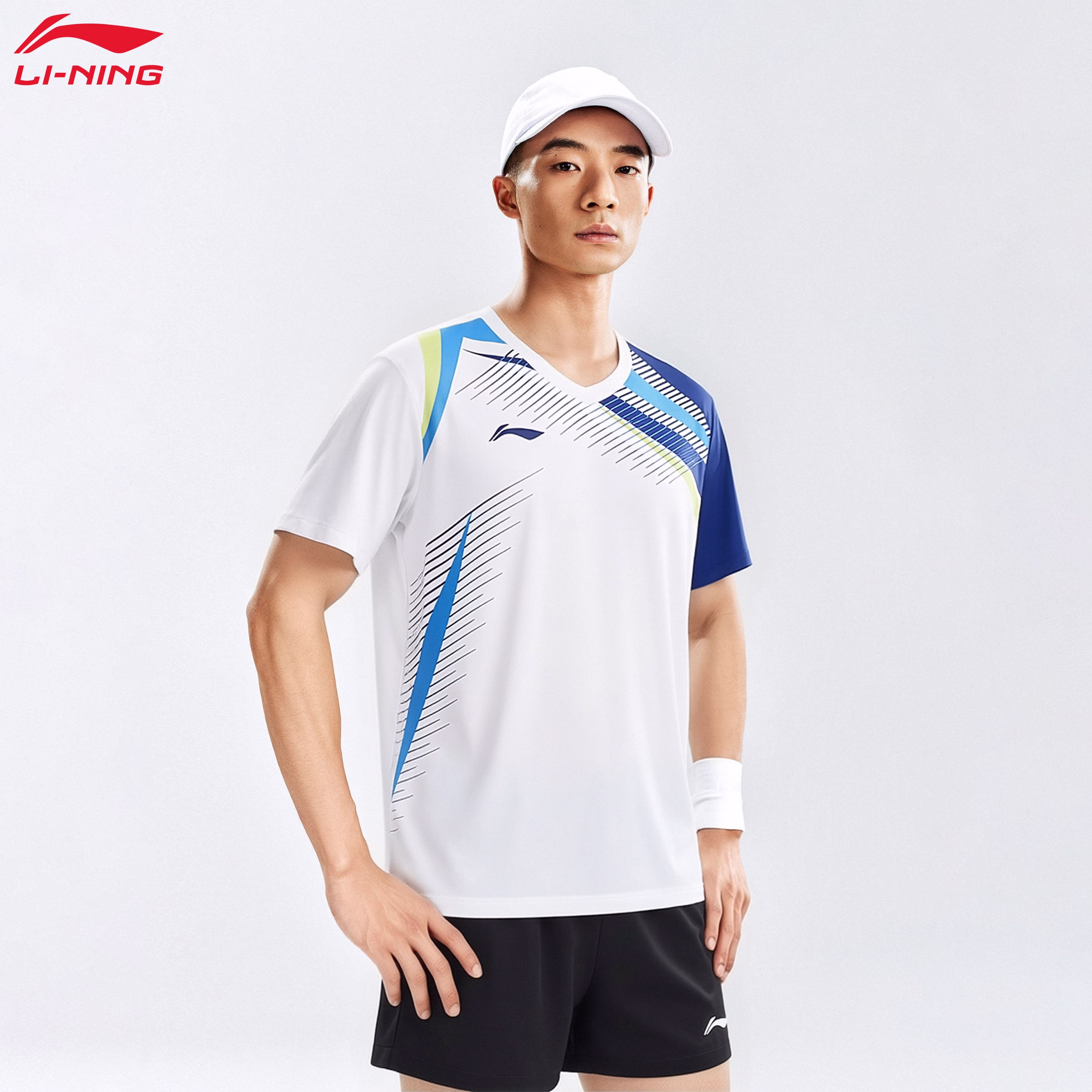 LI-NING Unisex Badminton Club Series Two-Piece Sweat-Absorbing Breathable Sportswear Set