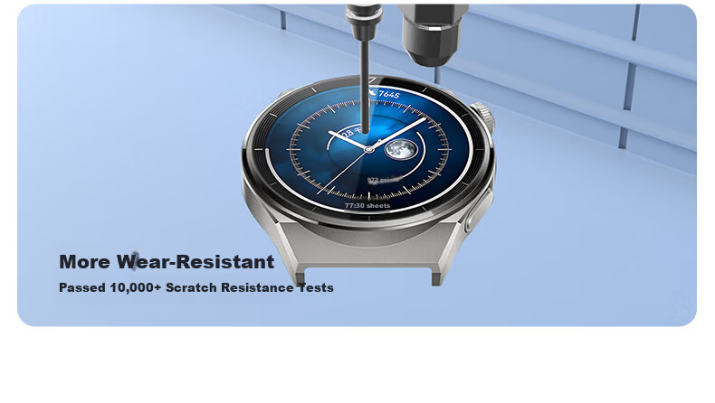 Smorss 2-Pack AR Anti-Reflective Screen Protector for Huawei Watch GT3 Pro 46mm Tempered Glass Film 8