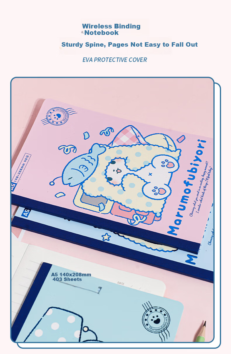 GuangBo x Sanrio Collaboration Bear Series A5 40-Sheet Notebook Lined Student Diary SL941004 7