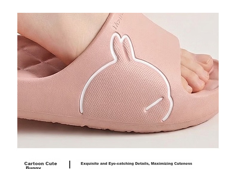 MashiMaro EVA Cartoon Couple Home Bathroom Shower Slippers Unisex Sandals 5