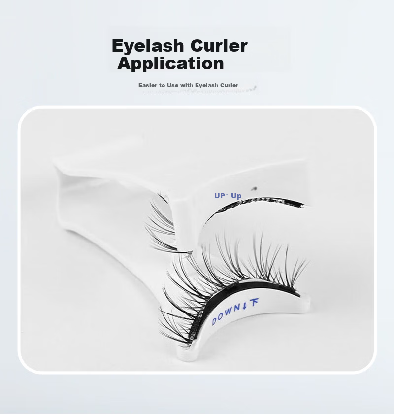 Yushang Jiaren Glue-Free Magnetic False Eyelashes for Women Natural Camellia Little Devil Soft Stem Full Strip New Year Gift 6