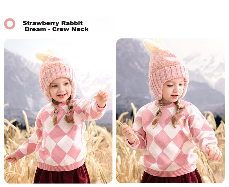 Beitais Children's Sweater Spring and Autumn Pure Cotton Unisex Baby Knitted Cardigan Versatile New Year Knitted Jacket 28