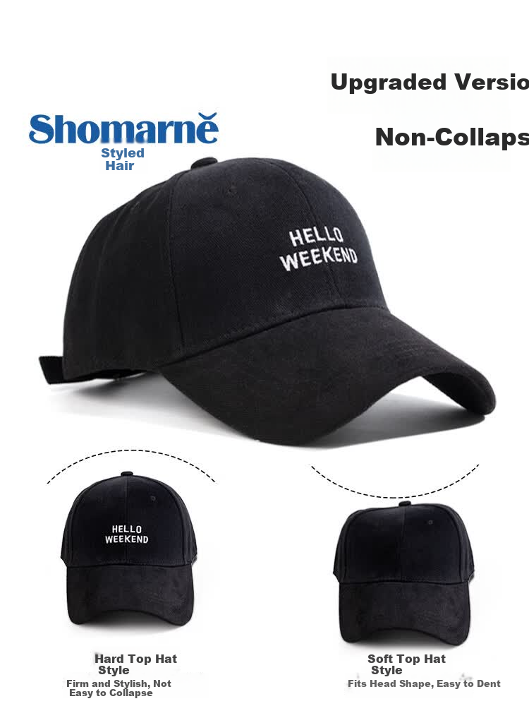 Xingmai Baseball Cap Unisex Spring Summer All-Season Sun Protection Large Head Circumference Duckbill Hat Slim Face Navy Blue XL One Size 1