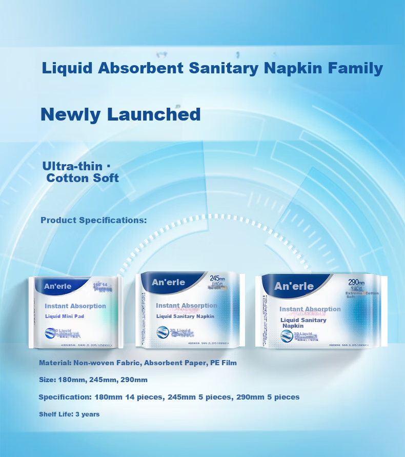 An'erle Instant Absorption Liquid Mini Wipes 14pcs [New National Standard Certified] 8
