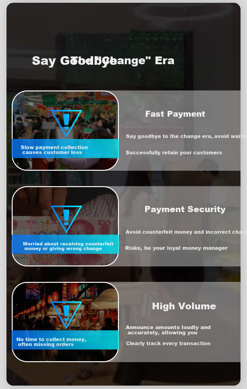 Yinwangsi QR Code Payment Speaker 2-in-1 Remote Voice Broadcast Alert Small Bluetooth Speaker 4