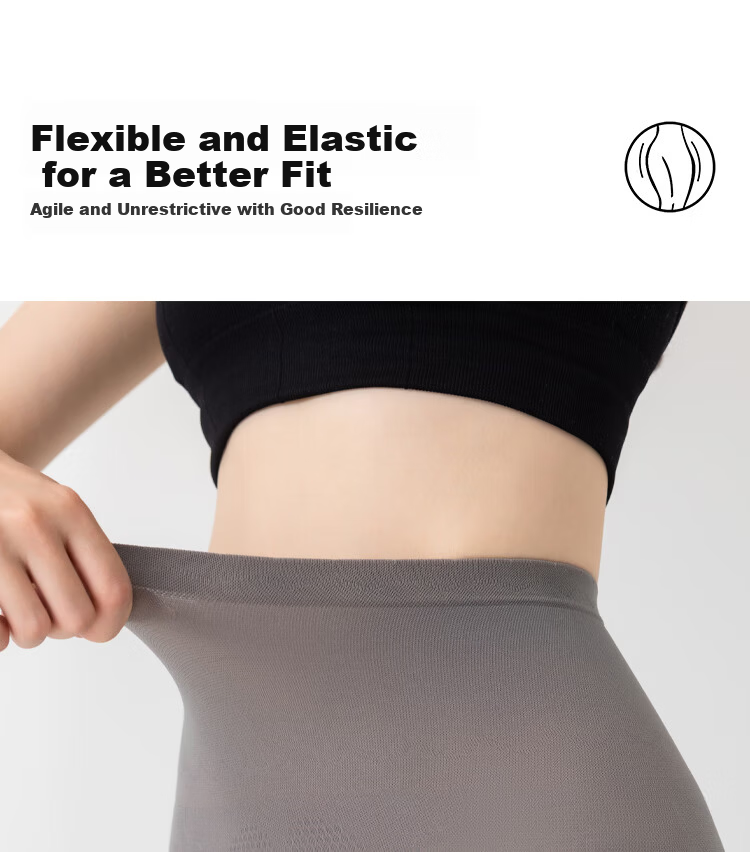 MiiOW Invisible Tights, Black Sheer Skin Tone, 2026 New High-Waist Shiny Pantyhose, Thickened Base Layer Socks for Spring And Autumn Seasons 3