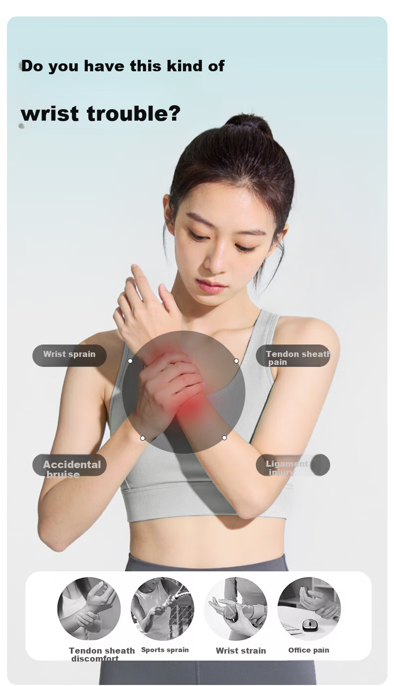 LI-NING Wrist Support TFCC Injury Wrist Sleeve Sprain Wristband Badminton Tennis Sports Wrist Joint Tendon Sheath Protector 2