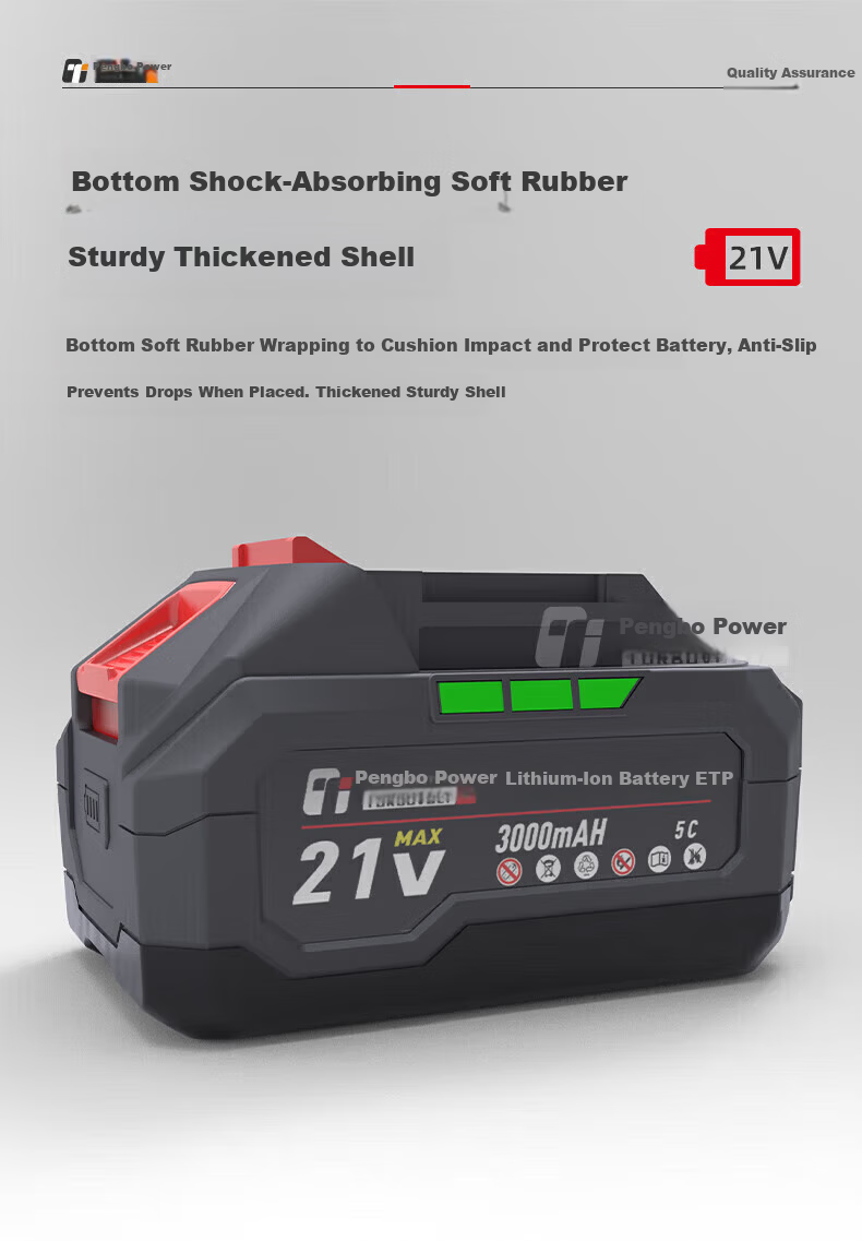 TURBOVOLT 21V Lithium Battery Angle Grinder Electric Wrench Electric Drill Makita Style Power Tool Lithium Battery 1500mAh 9