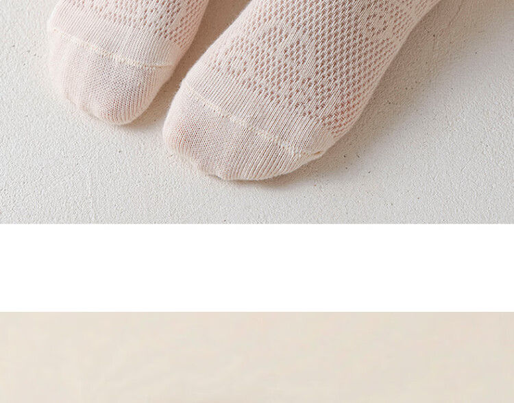 Miiow 5 Pairs Children's Socks Spring Summer Thin Breathable Mesh Cartoon Boys Girls Mid-Calf Cotton Socks 22