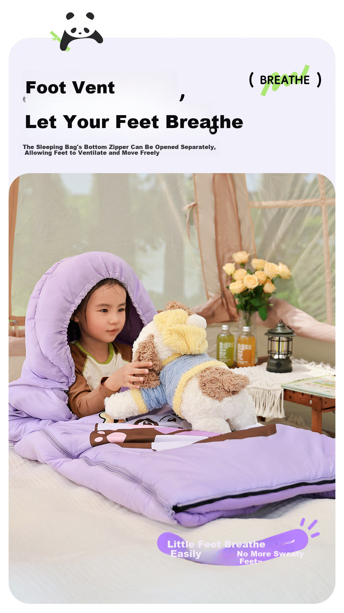 CAMEL Kids Sleeping Bag Student Nap Sleeping Bag Cold-Resistant Warm School Classroom Anti-Kick Quilt Winter Outdoor Camping 10