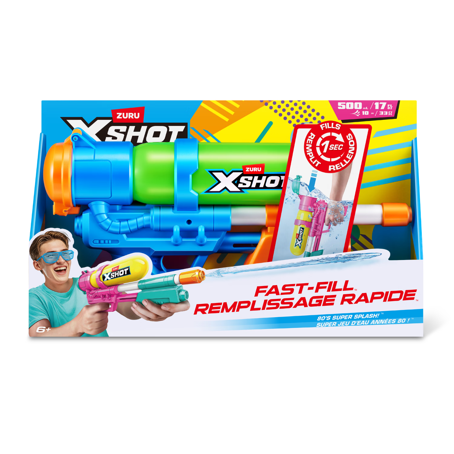 ZURU X Special Ops Retro Fast-Charge Water Gun Classic Nostalgic Design High-Value Photo Prop