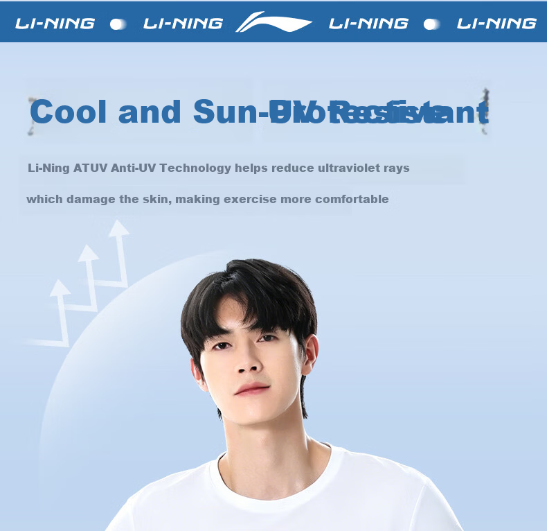 Li-Ning Men's Quick-Dry T-Shirt Short Sleeve Summer Breathable Ice Silk Casual Loose Running Basketball Sports Fitness Quick-Dry Shirt 8