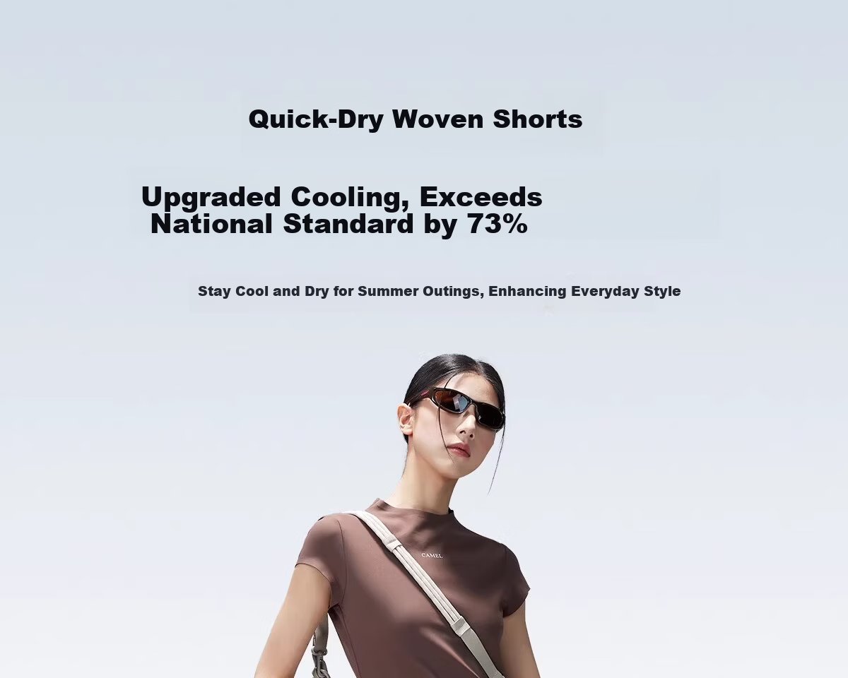 CAMEL Outdoor Quick-Dry Shorts Women 26 Spring Summer Cooling Breathable Moisture-Wicking Sun-Protective Sports Hiking Mountaineering Shorts Men 9133 1