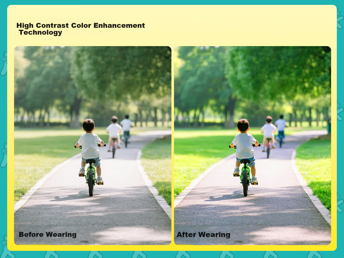 KAPVOE Kids Pilot Sports Sunglasses Running Cycling Glasses Children Speed Skating UV Protection Goggles Unisex 13