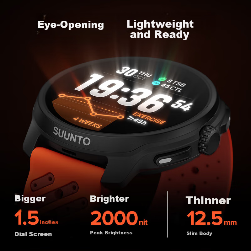 SUUNTO RACE 2 Outdoor Training Flagship Watch Trail Triathlon Heart Rate Blood Oxygen Smartwatch Gravel Gray