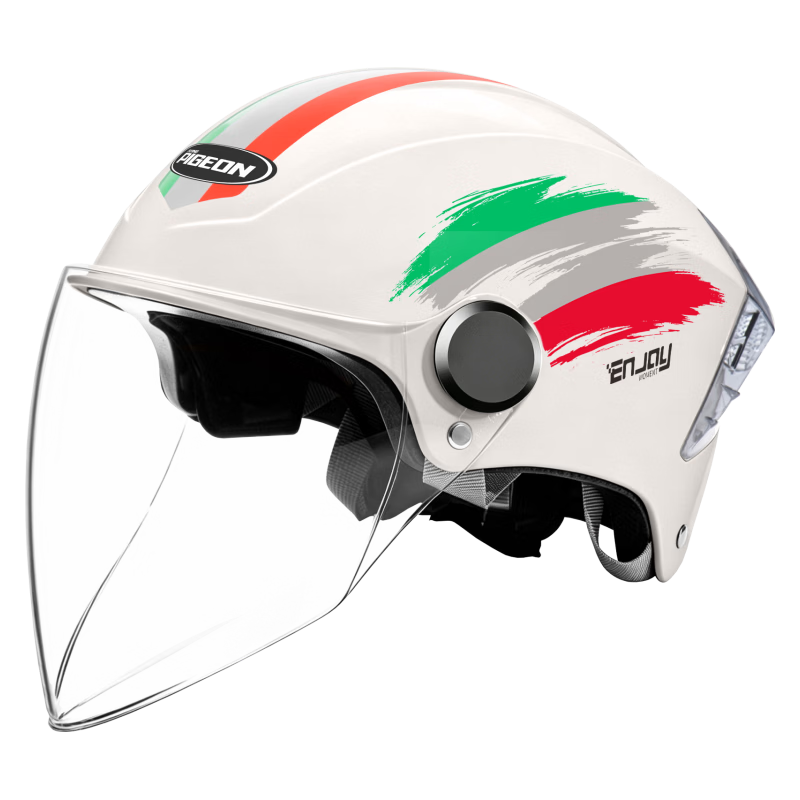 Feige Suprek Electric Bike Helmet 3C Certified Unisex New National Standard Class A Motorcycle Half Helmet Electric Scooter Sun Protection Summer Safety Helmet 302 Speed Shadow Trendy Painted Off-Whit