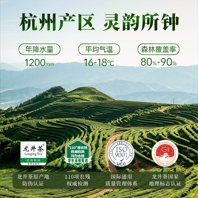 西湖工夫2026新茶叶明前特级龙井绿茶100g春茶自己喝自饮送人
