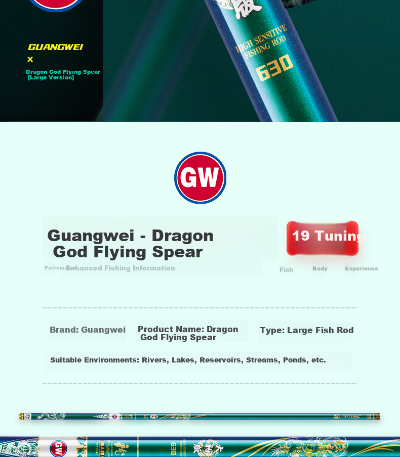 GW Fishing Rod, Longsheng Feiji Lightweight Version, 6.3 Meters, Ultra-Light And Ultra-Hard, 28 Sections, High Carbon Composite Rod 11