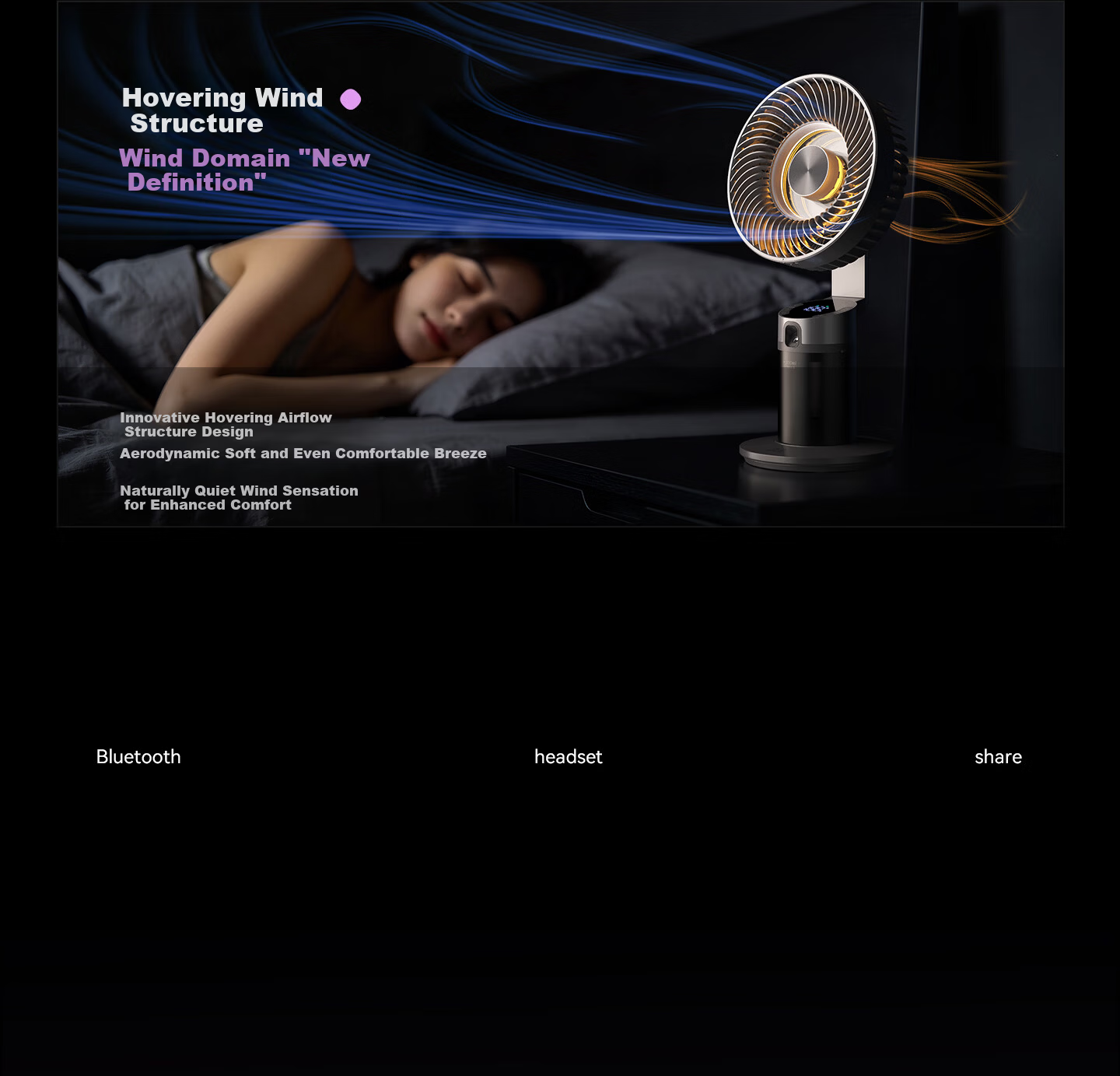 Puppy Cool Mist Pro Silent Desktop Fan Oscillating Table Fan Long Battery Life Office Bedroom Gaming Desk Fan 5