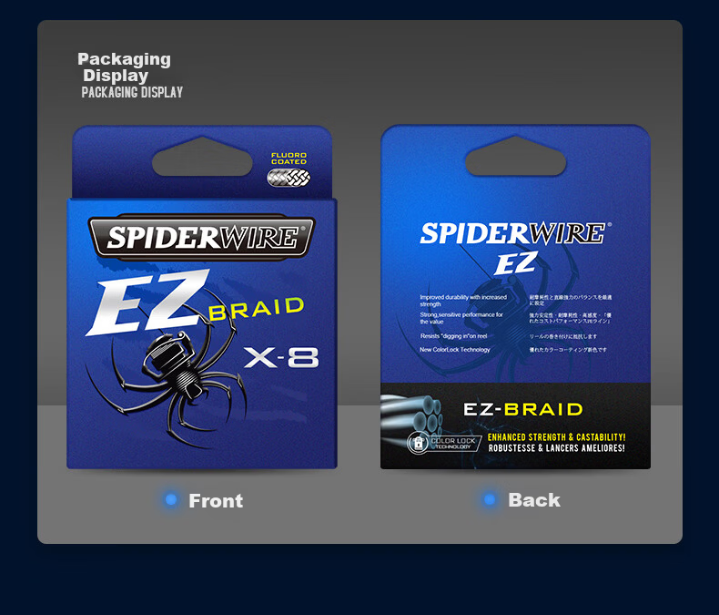 SPIDER WIRE 8-Strand PE Lure Main Line Dyneema Fishing Line Long Cast Braided Line 0.6# 150m Multi-Color per 10m 12