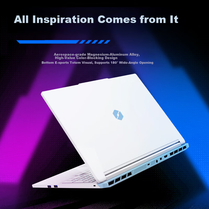MECHREVO Aurora X Trend Edition Gaming Laptop (Intel Core C7-245HX, 16GB RAM, 1TB SSD, RTX 5070, 2.5K Display, 300Hz, White)