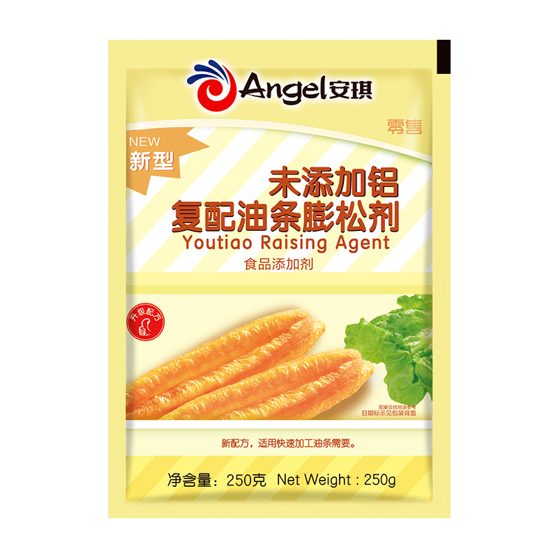 安琪复配油条膨松剂250g未添加铝家用炸油条粉酥脆蓬松剂商用烘焙原料