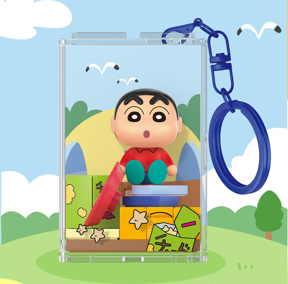 AREA-X Brick Zone Crayon Shin-chan Collaboration Trendy Building Block Toy Birthday Gift Let's Go Out Single Box 21