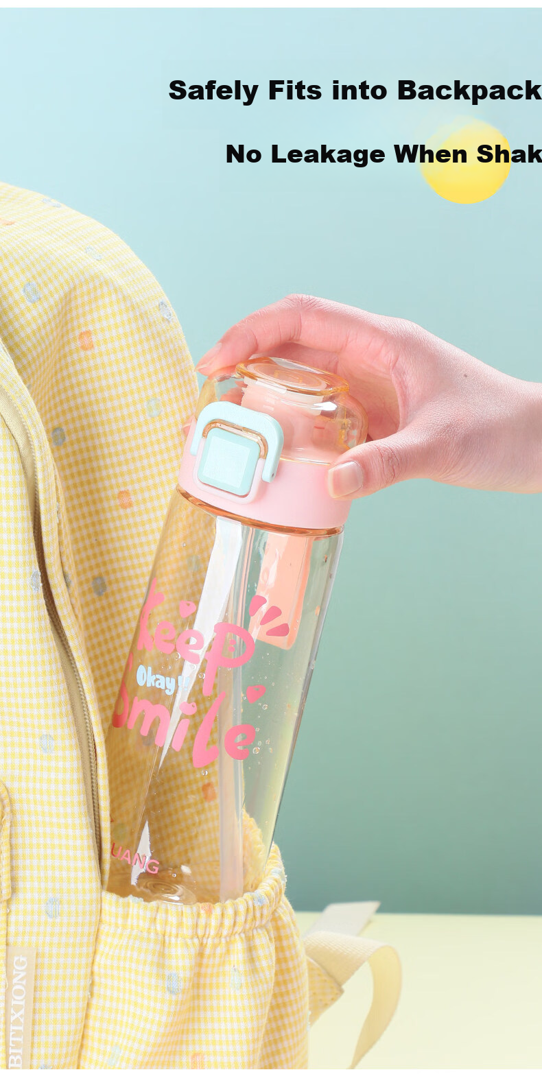 FGA Fugang PPSU Children's Straw Cup Unisex Summer Plastic Water Bottle Student High-Value Large Capacity Sports Water Bottle 9