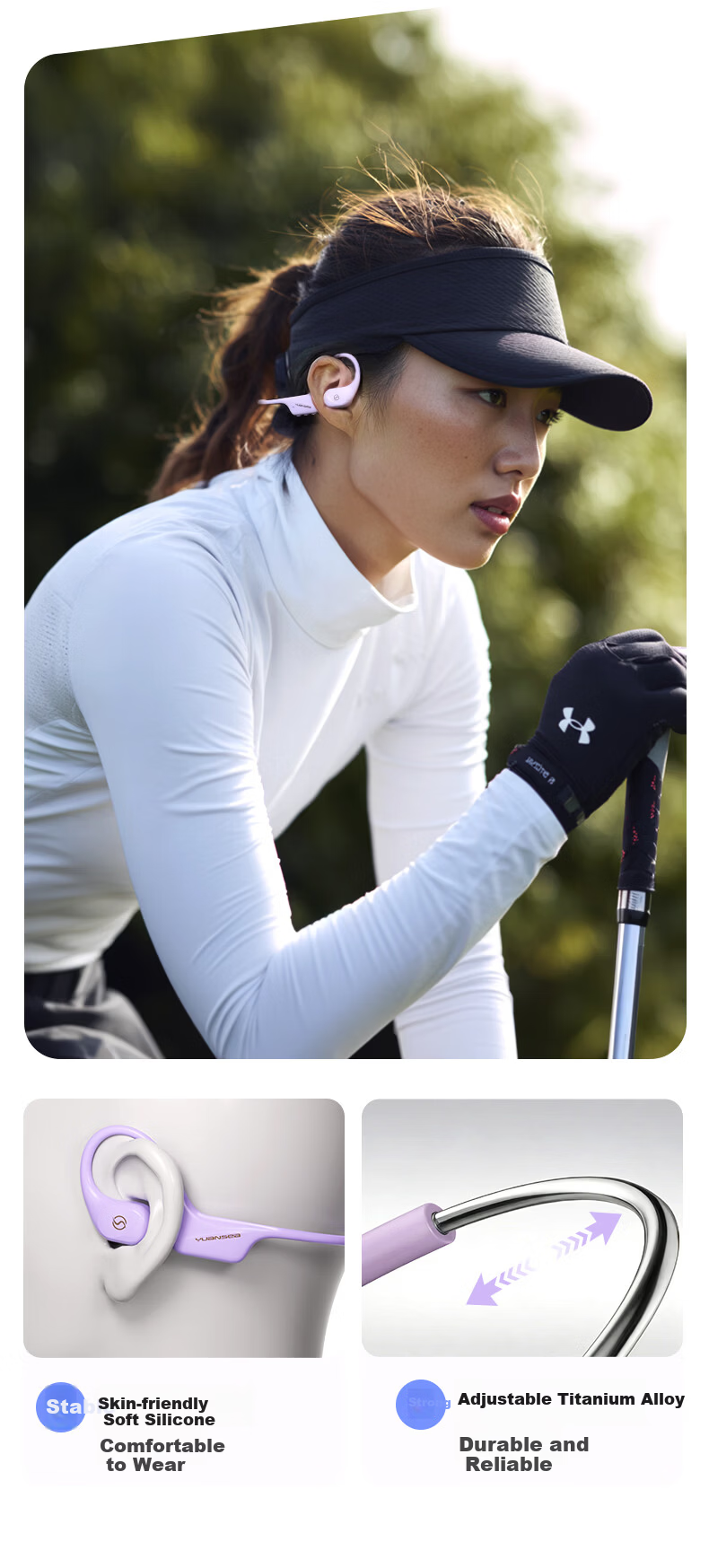 Gamma S1 Bone Conduction Swimming Headphones Open-Ear Sports Bluetooth Earphones IPX8 Waterproof 32GB MP3 Running Cycling Fitness 9