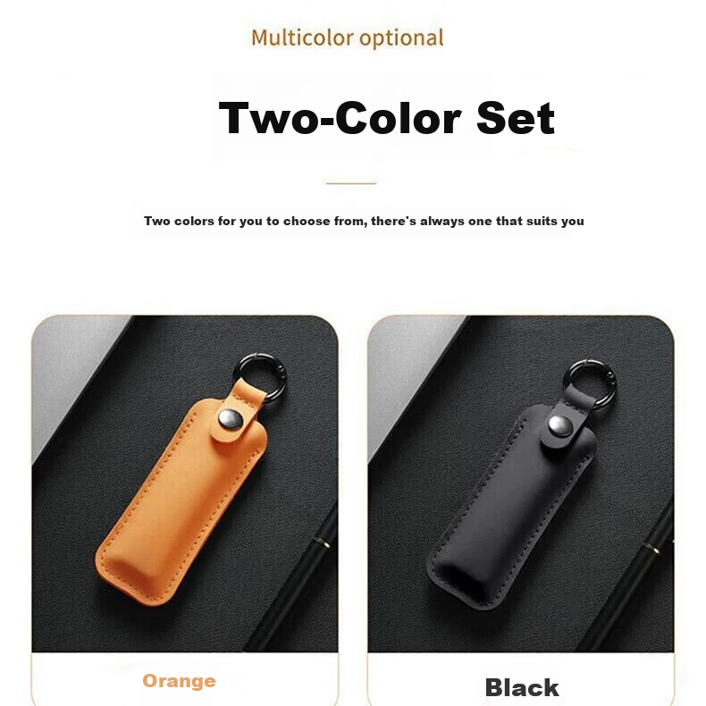 LinkStone USB Flash Drive Storage Case Protective Cover, Anti-Loss And Shockproof Shell, Portable Compact Keychain, Specially Designed for USB Drives, PU Leather 1