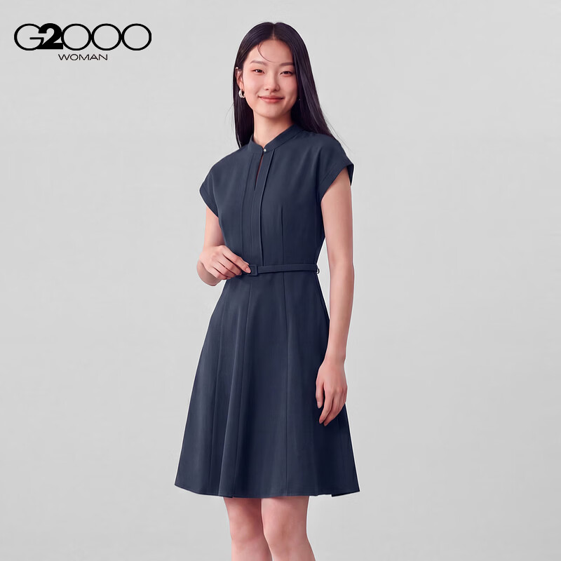 G2000 Women's 2026 Spring Summer Comfortable Durable Dress with Belt Easy Care Mall Same Style