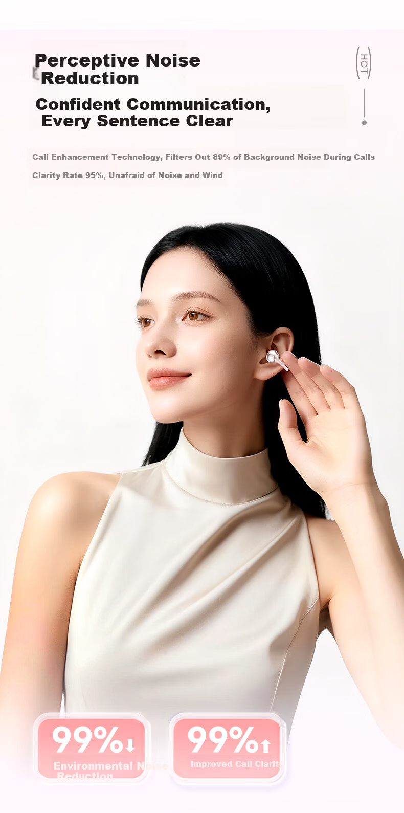 Zhiguozhe [2026 Latest Model - Berlin Sound] Bluetooth Clip-On Earphones Non-Bone Conduction Wireless Open-Ear Sports Running Long Battery Life Comfortable Wear 19