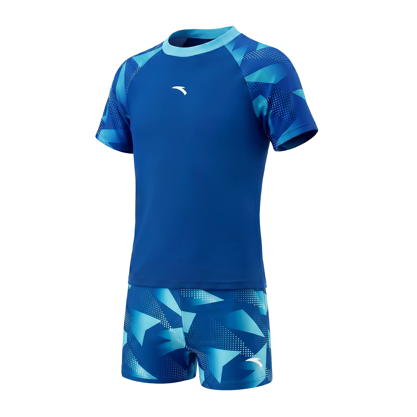 ANTA Kids Boys Two-Piece Quick-Dry Sun-Protective Swimsuit 2026 New Children's Youth Swim Training Suit