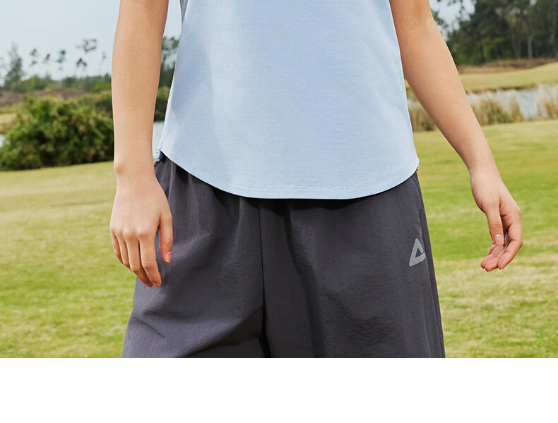 Peak Quick-Dry Short Sleeve Women's Summer Loose Breathable Sun Protection Waist-Cinching Casual T-Shirt Outdoor Sports Running Shirt DF662142 34