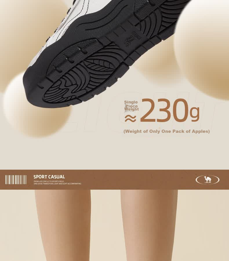 CAMEL Women's Thick-Soled Canvas Sneakers Color-Block Platform Casual Shoes L26S469067 Black Size 35 8